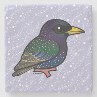 Posavasos De Piedra Europeo Starling de Birdorable