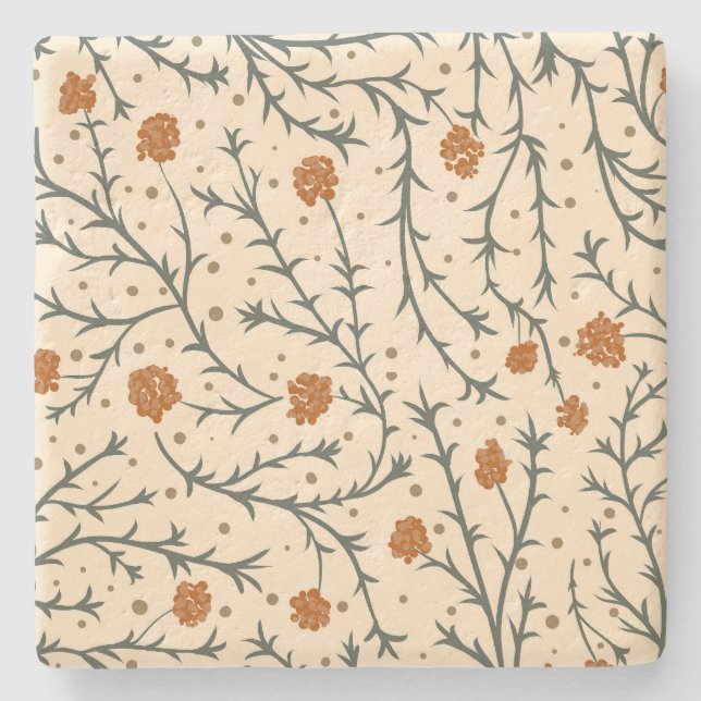 Posavasos De Piedra Evergreen Kisses Under the Mistletoe (Anverso)