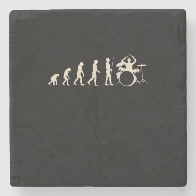 Posavasos De Piedra Evolución del tambor (Anverso)