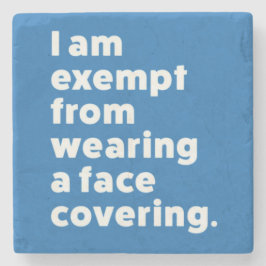 Posavasos De Piedra Exención de usar un recubrimiento facial