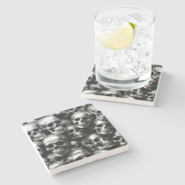 Posavasos De Piedra EXISTENCIAL LITE Silver Skulls Watch