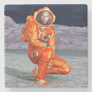Posavasos De Piedra Explorador de Marte Astronauta Arte de Planeta Ali