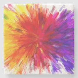 Posavasos De Piedra Explosión de color