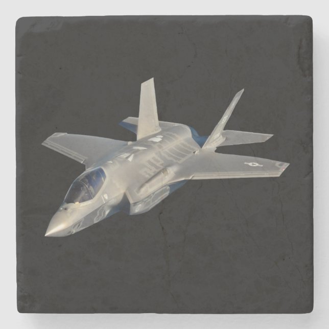 Posavasos De Piedra F-35 Luchador Lightning II Panther Jet (Anverso)