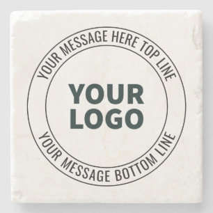 Posavasos De Piedra Fácil de reemplazar con su logotipo o imagen