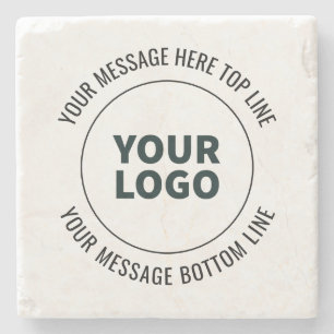 Posavasos De Piedra Fácil de reemplazar con su logotipo o imagen