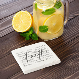 Posavasos De Piedra Faith