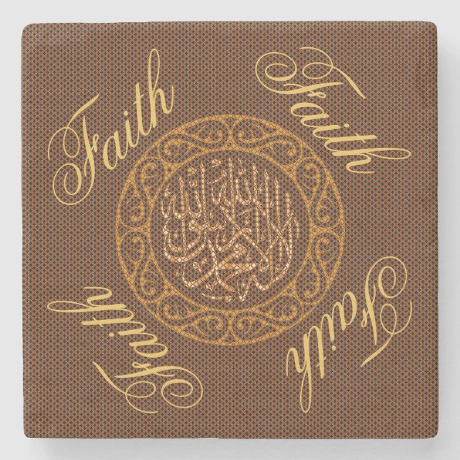Posavasos De Piedra Faith Islam (Anverso)