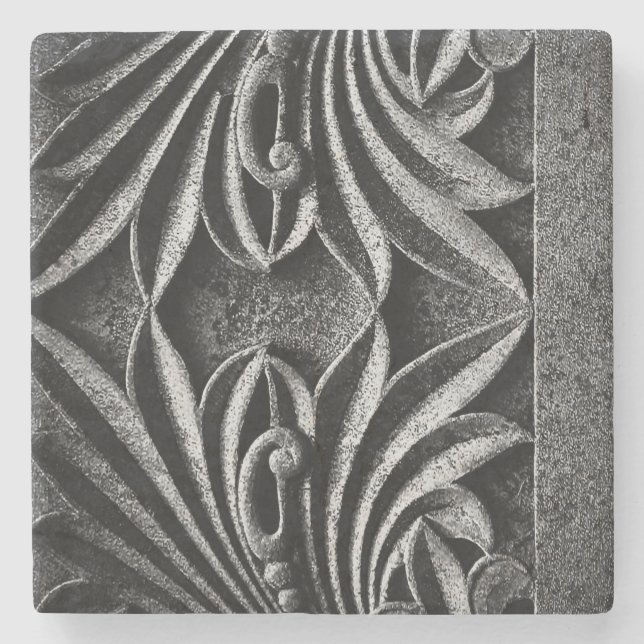 Posavasos De Piedra Falleciendo pacíficamente (Anverso)