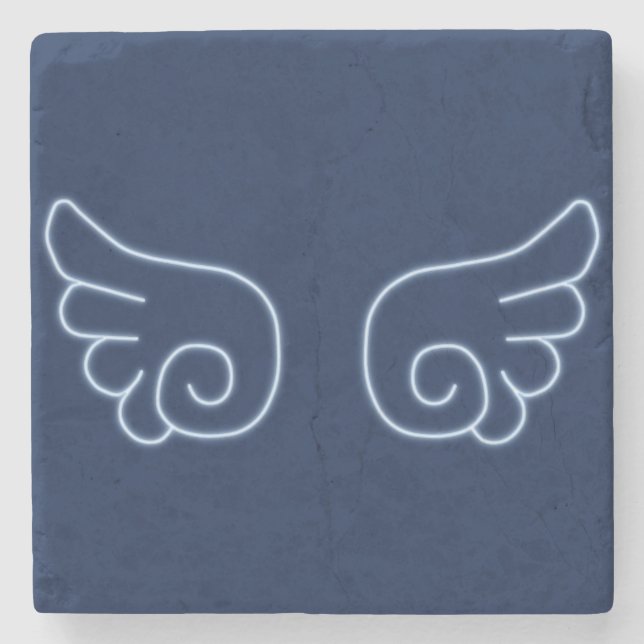 Posavasos De Piedra Falln Chibi Angel Wings (Anverso)