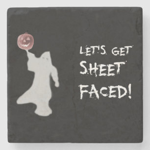 Posavasos De Piedra Famoso fantasma Jack O Lantern Halloween