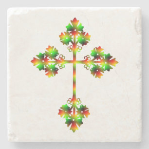 POSAVASOS DE PIEDRA FANCY CROSS