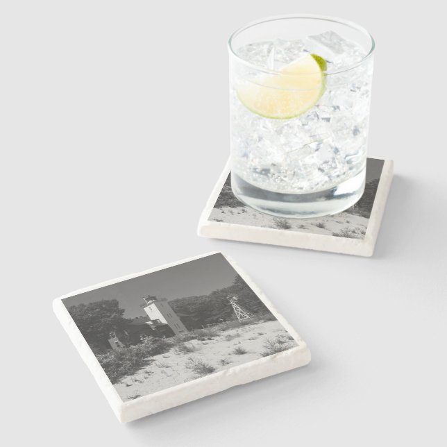 Posavasos De Piedra Faro de 40 millas de punta (Lateral)