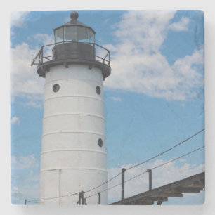 Posavasos De Piedra Faro de Manistee