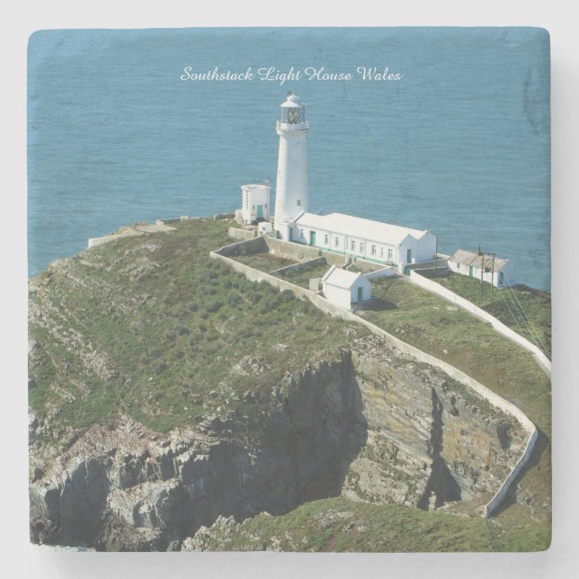 Posavasos De Piedra Faro de Southstack Gales. (Anverso)