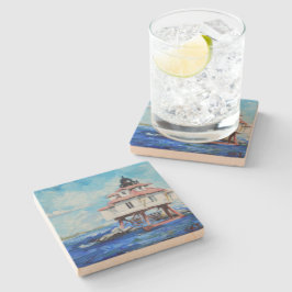 Posavasos De Piedra Faro del punto de Thomas