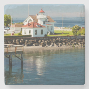 Posavasos De Piedra Faro Mukilteo, Mukilteo, Washington, EE. UU.
