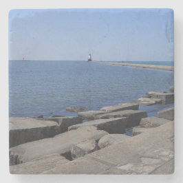 Posavasos De Piedra Faro North Pierhead, Ludington, MI