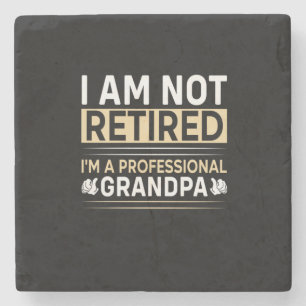 Posavasos De Piedra Father's Day I Am A Professional Grandpa