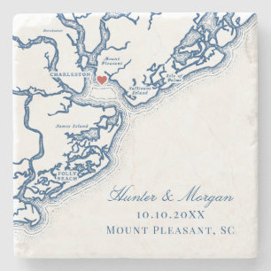 Posavasos De Piedra Favor de boda Pavilion at Patriots Point