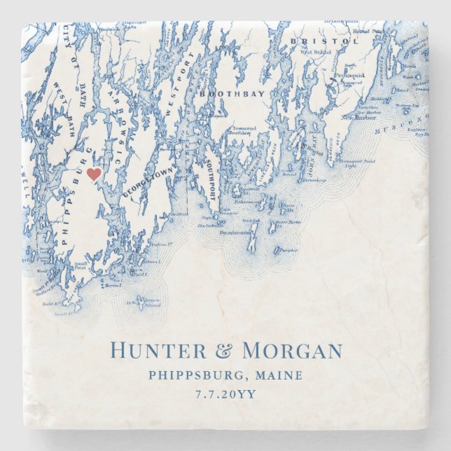 Posavasos De Piedra Favor de la boda principal de destino en Filipinas (Anverso)