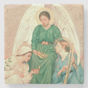 Posavasos De Piedra Fe, esperanza y amor