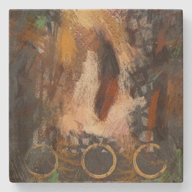 Posavasos De Piedra Feather Coaster (Anverso)