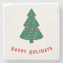 Posavasos De Piedra Felices Fiestas