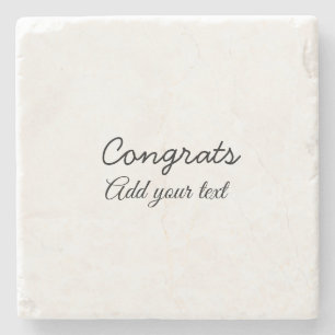 Posavasos De Piedra Felicitaciones mínimas simples graduación agregue