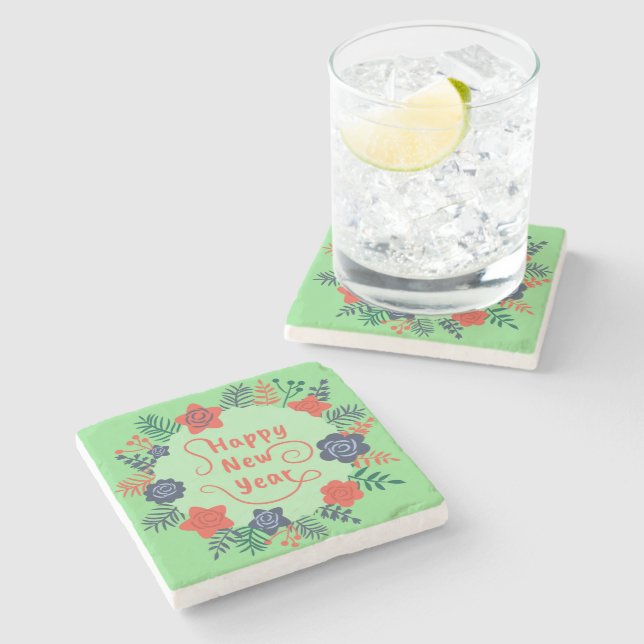 POSAVASOS DE PIEDRA FELIZ AÑO NUEVO (Lateral)