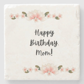 Posavasos De Piedra Feliz cumpleaños, mamá