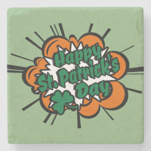 Posavasos De Piedra Feliz Día de San Patricio
