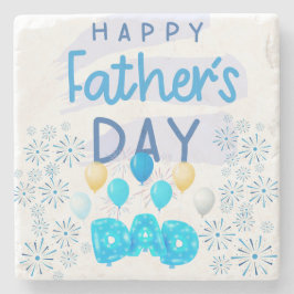 Posavasos De Piedra "Feliz Día del Padre, papá: Una celebración del am
