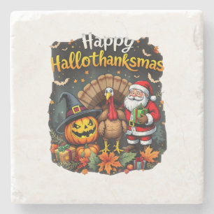 Posavasos De Piedra Feliz Hallo gracias mas Feliz Navidad Papá Noel
