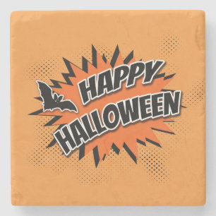 Posavasos De Piedra Feliz Halloween