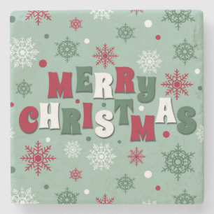 Posavasos De Piedra Feliz Navidad