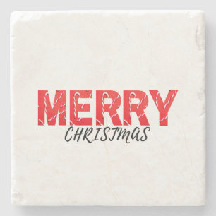 Posavasos De Piedra Feliz Navidad