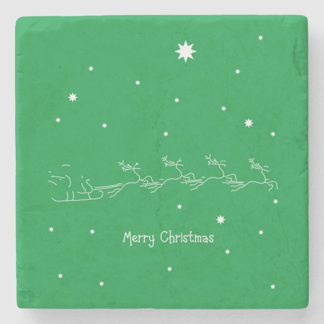 Posavasos De Piedra Feliz Navidad (Anverso)