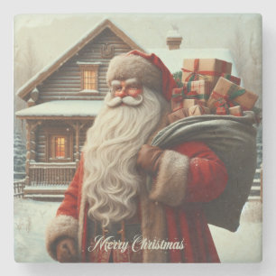 Posavasos De Piedra Feliz Navidad