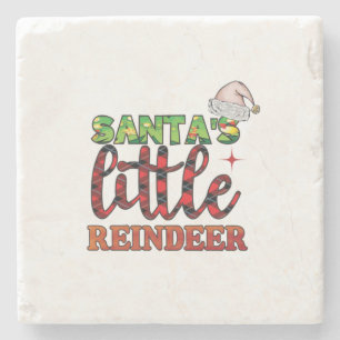 Posavasos De Piedra Feliz Navidad amigos pequeños renos