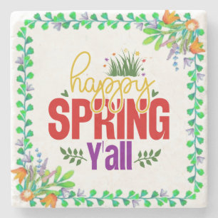Posavasos De Piedra Feliz Primavera a Todos-90996