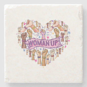 Posavasos De Piedra Feminismo Feminista Mujeres Fuertes Empoderamiento