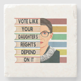 Posavasos De Piedra Feminista Ruth Bader Ginsburg RBG Chica De Cita Co