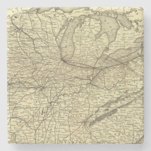 Posavasos De Piedra Ferrocarril de Nueva York, de Pennsylvania y de