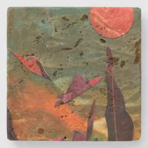 Posavasos De Piedra Ficción "Aves de Fuego" formas de vida alienígenas