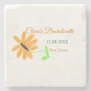 Posavasos De Piedra Fiesta de soltero añadir nombre fecha lugar giraso