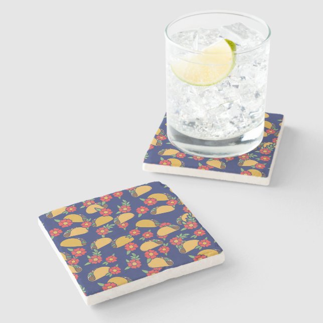 Posavasos De Piedra Fiesta del martes de Taco (Lateral)