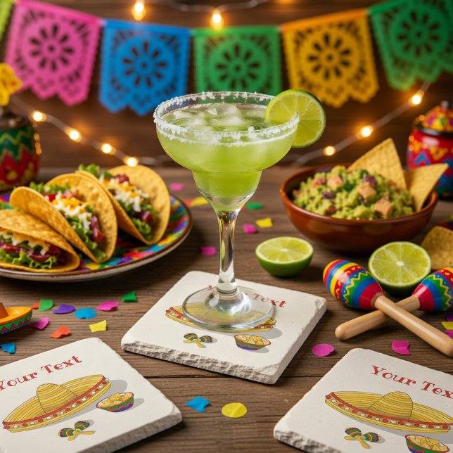 Posavasos De Piedra Fiesta Mexicana Personalizada (Subido por el creador)