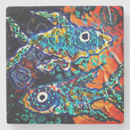 Posavasos De Piedra Fish Stone Coaster