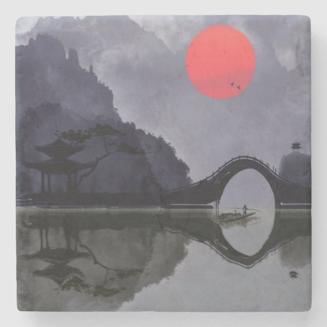 Posavasos De Piedra Fishman Stone Coaster (Anverso)